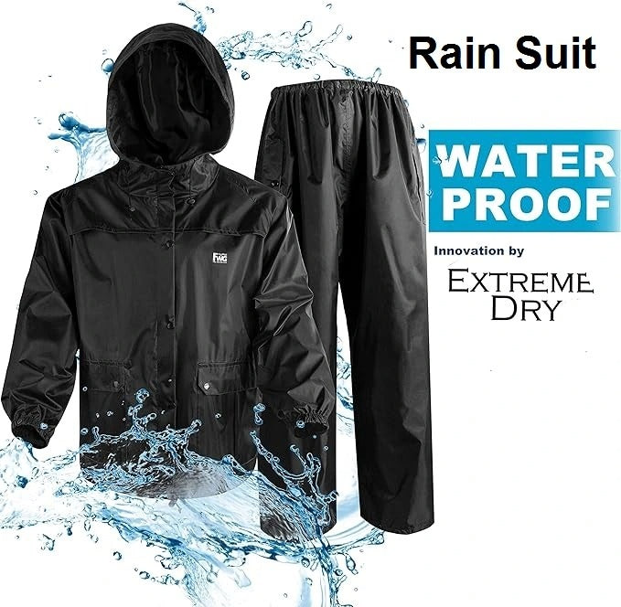 “Waterproof Rain Suit, Lightweight Jacket & Pant Set for Outdoor, Hiking & Camping”