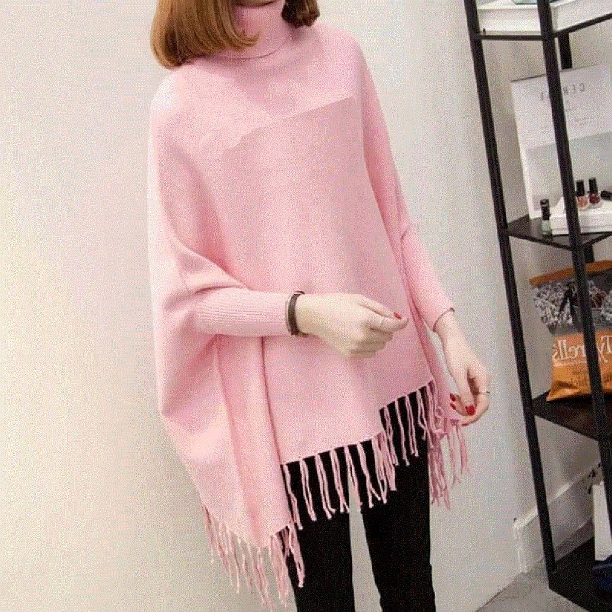 “Cozy Pink Fleece Poncho for Girls – Free Size, High-Quality Winter Wear, Soft & Stylish”