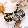 Girls Analog Handmade Braided Bracelet Watch