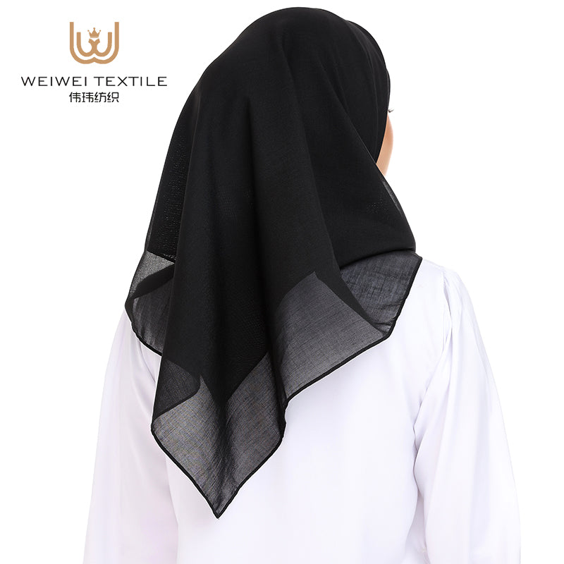 Indonesia Malaysia Popular Voile Fashion Dyed Plain Soild Muslim Hijabs