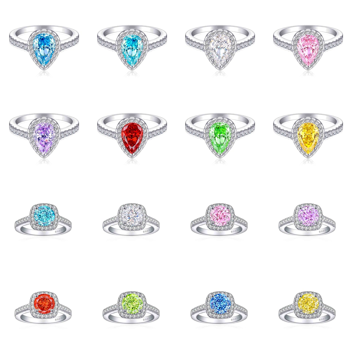 Hot Selling Luxury Women Wedding 18K Gold Plated Iced Out Custom Zirconia Ring