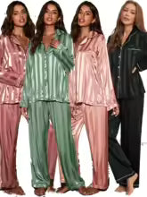 "2-Piece Women's Pajama Set – Long Shirt and Pants Casual Jalabiya Style"